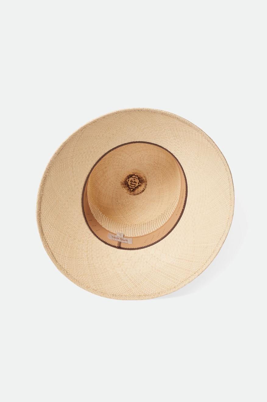 Brixton Lopez Panama Straw Bucket Hat in Catalina Sand, view 4