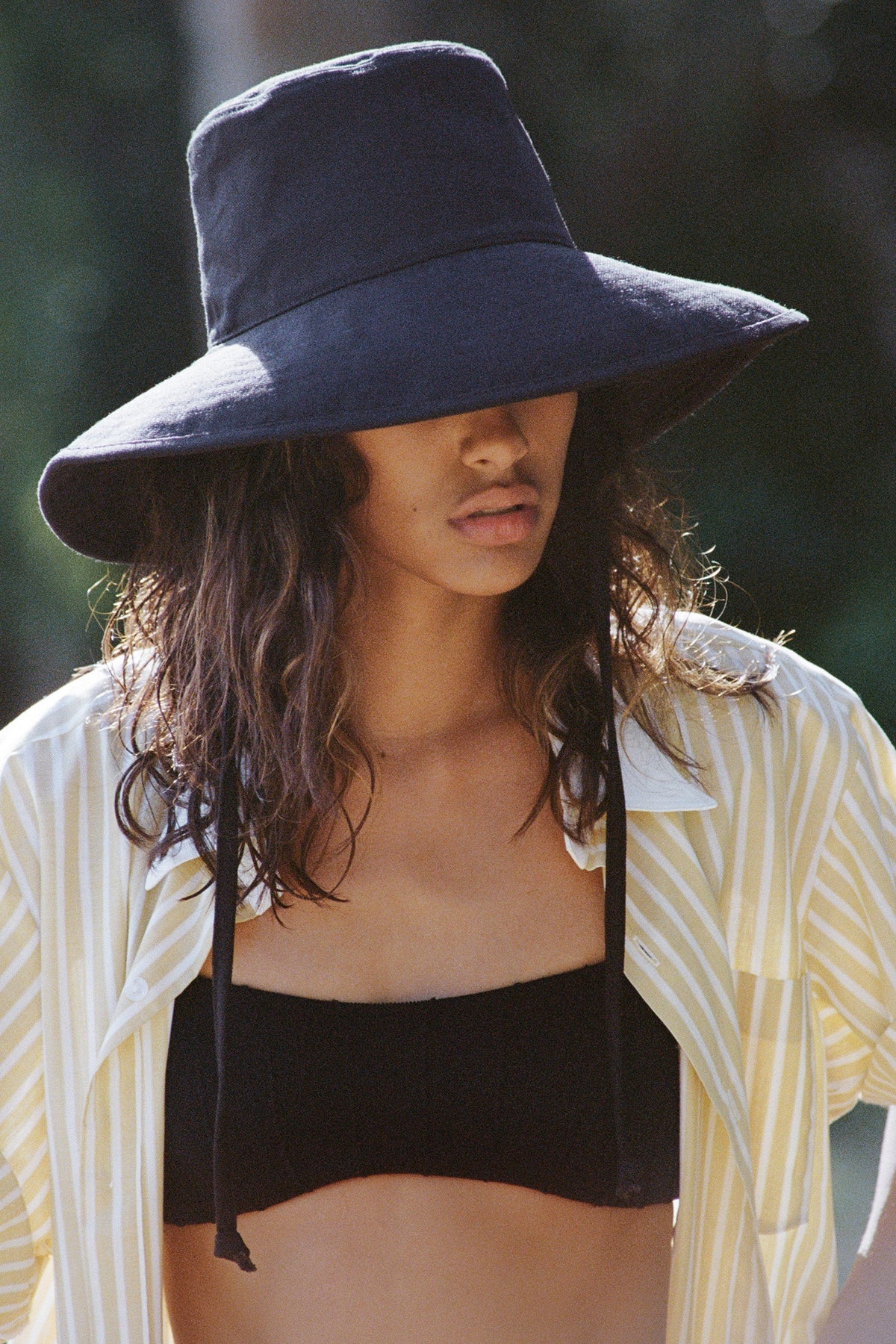 Lack of Color Holiday Bucket hat in Black cotton canvas, view 5