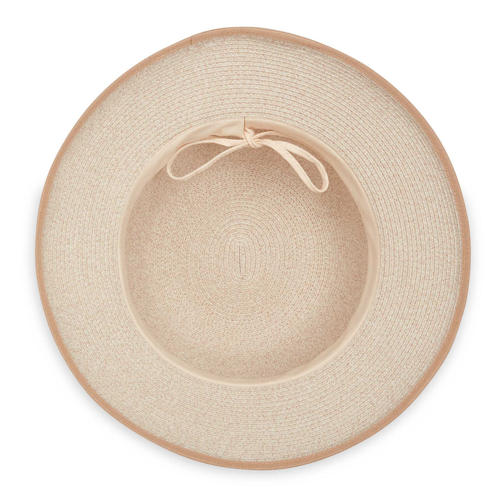 Wallaroo Lady Brett packable cloche hat in mixed camel, view 5