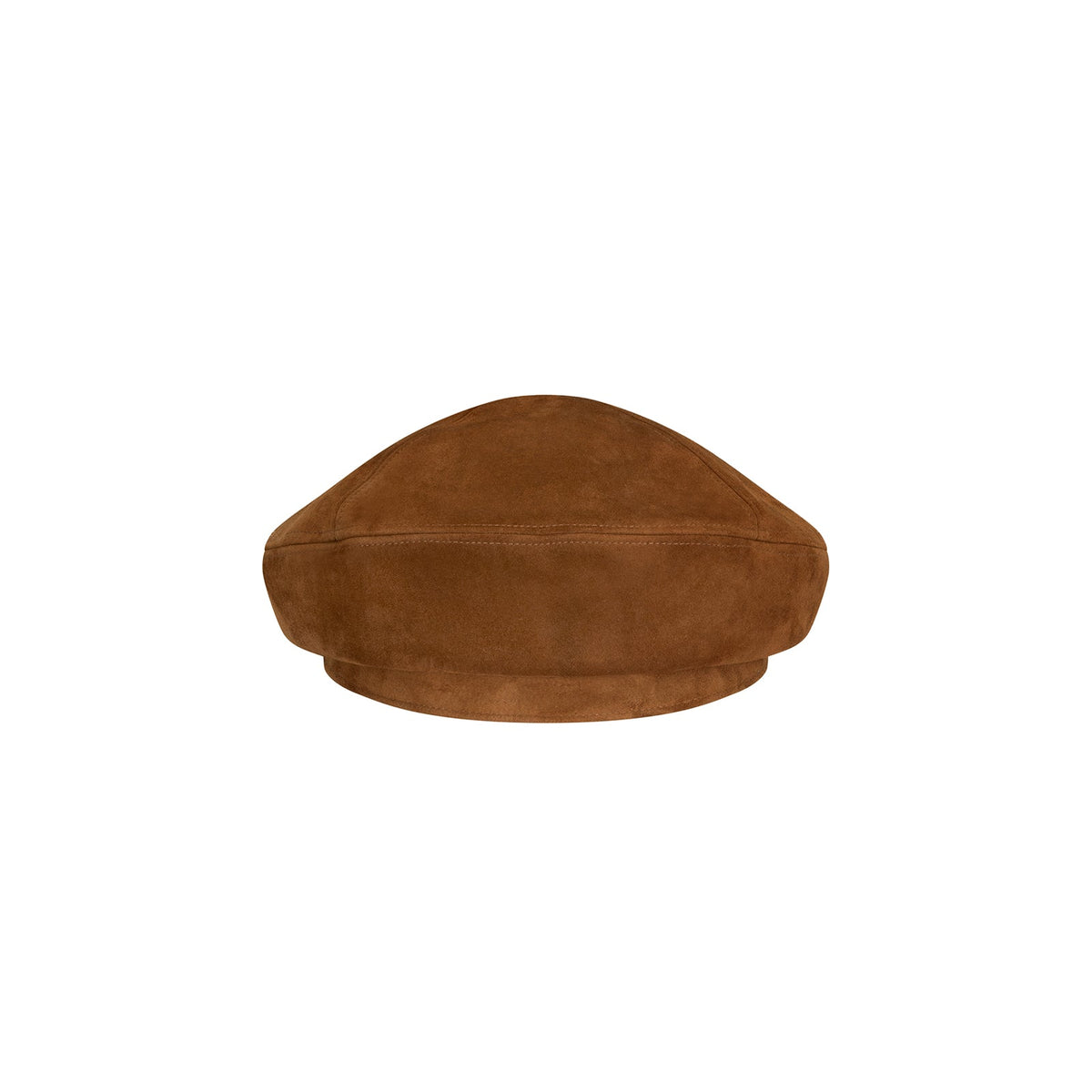 Lack of Color Priya Beret in Tobacco suede, view 4