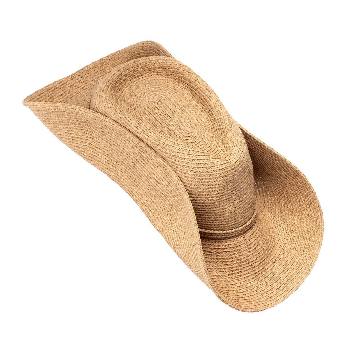 Wallaroo Somerset wide brim raffia sun hat in natural, view 4
