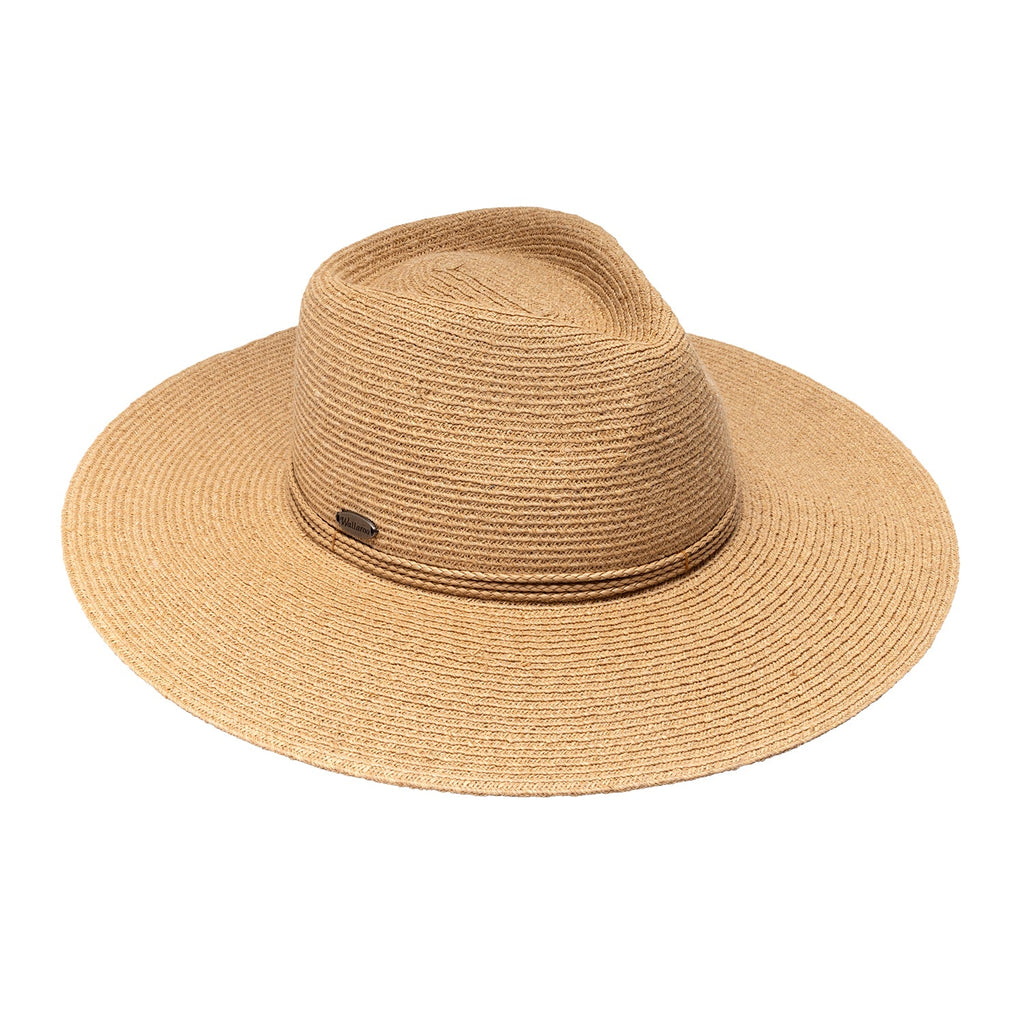 Wallaroo Somerset wide brim raffia sun hat in natural, view 3
