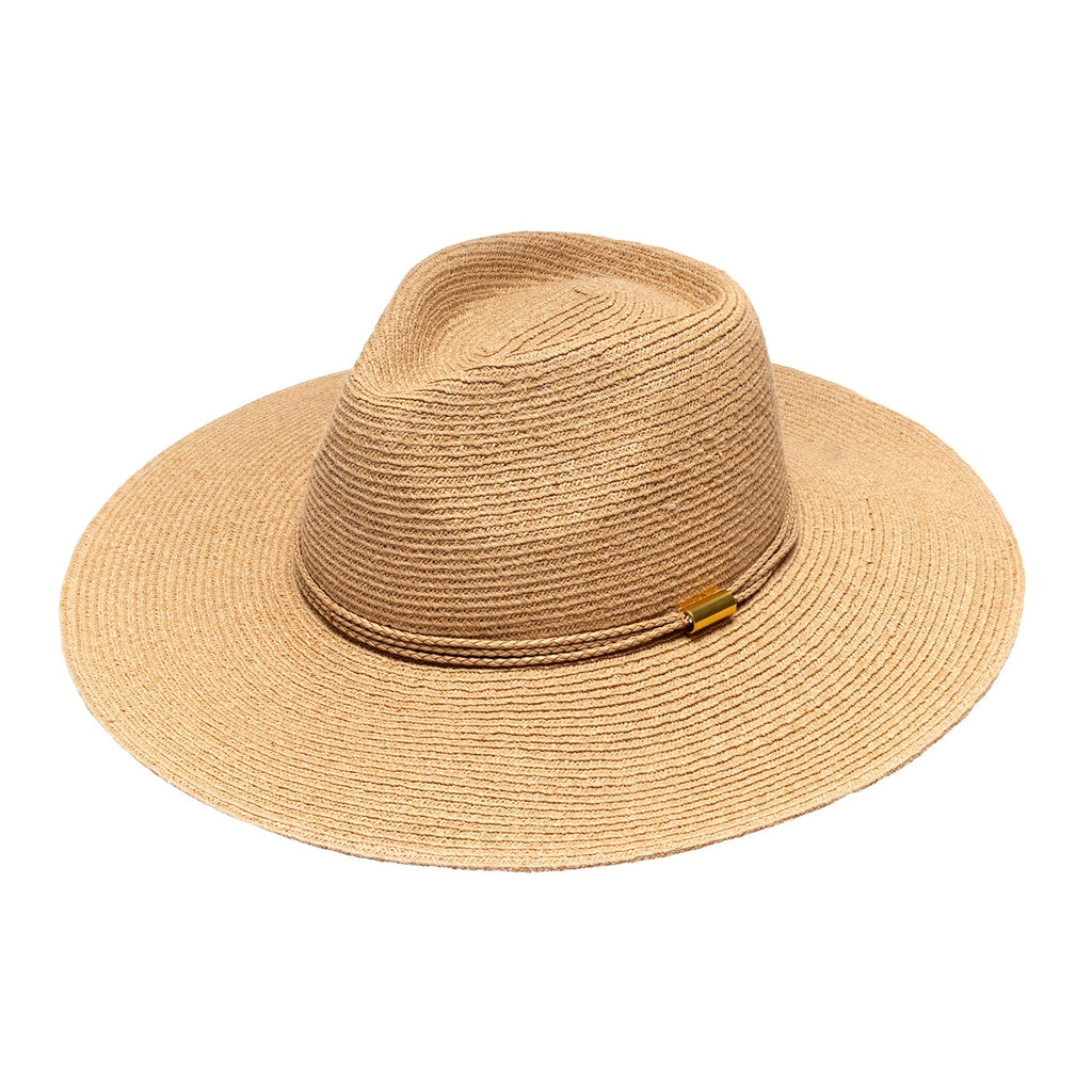 Wallaroo Somerset wide brim raffia sun hat in natural, view 2