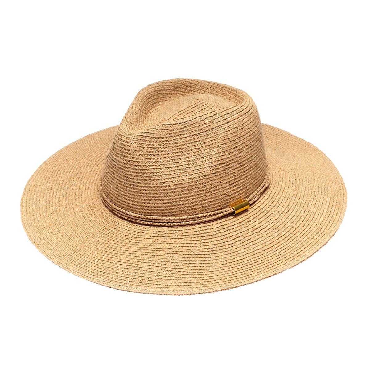 Wallaroo Somerset wide brim raffia sun hat in natural, view 2
