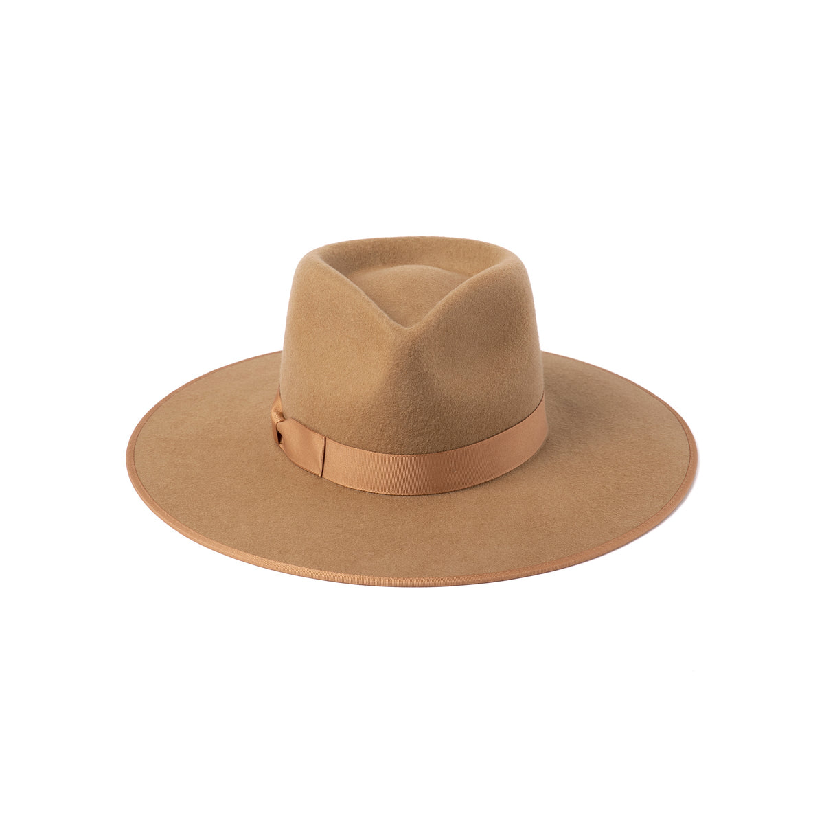 Lack of Color Teak Rancher wool fedora in Teak Brown, view 3