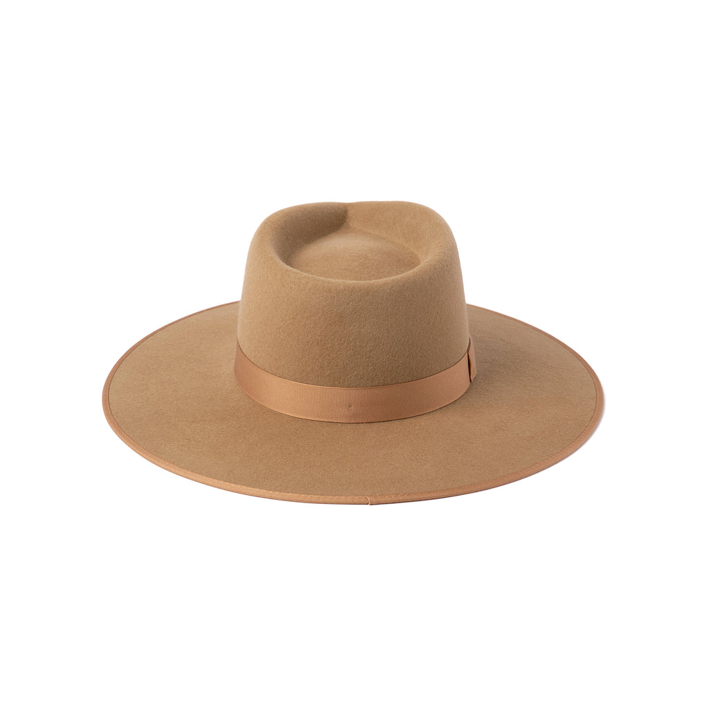 Lack of Color Teak Rancher wool fedora in Teak Brown, view 4