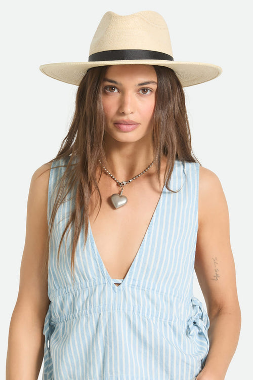 Brixton Harper Straw Hat in Natural, view 2