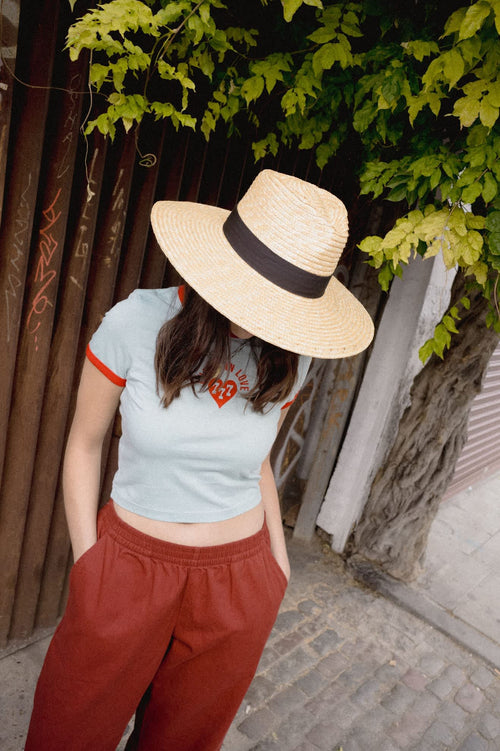 Brixton Joanna wheat straw hat in Honey, view 2